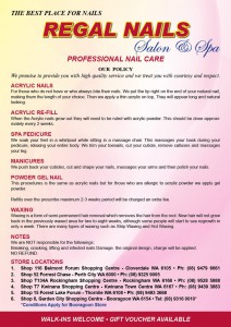 Regal Nails Salon and Spa Brochure