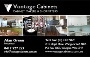 Vantage cabinets business cards