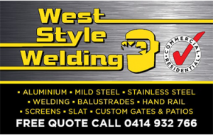 West style welding business cards