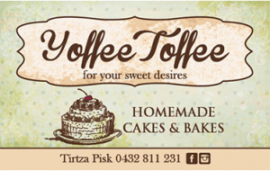 Yoffee toffee business cards